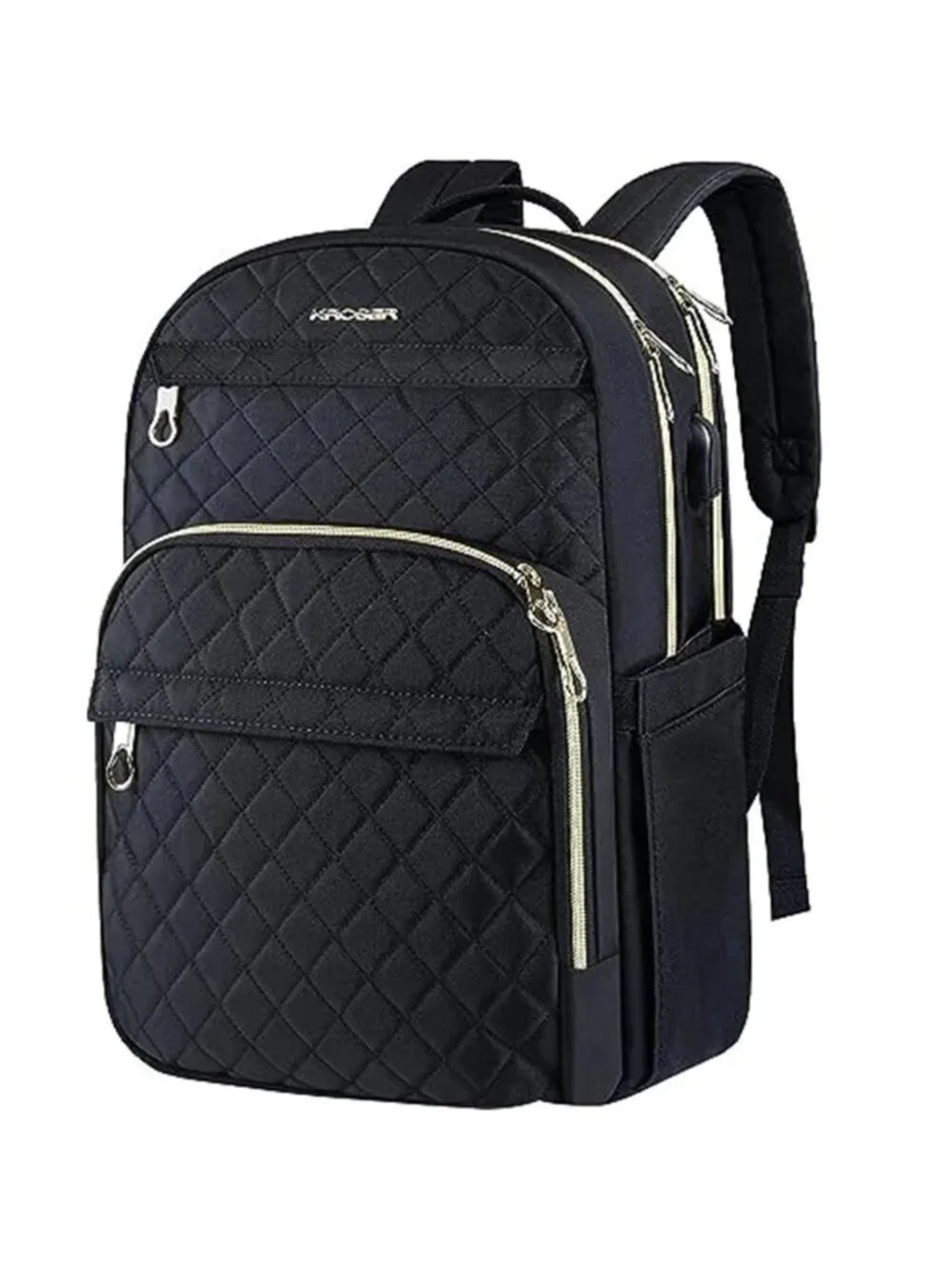 Laptop Backpack 15.6 Inch USB Charging Port Water Repellent Travel Business